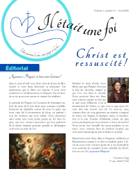 avril 2025 : Christ est ressuscité! Christ est ressuscité!